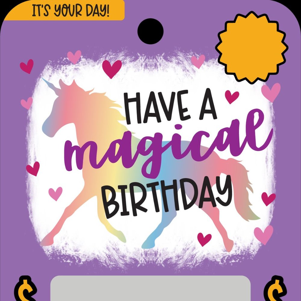 Have a Magical Birthday Happy Celebration Money Card Holder Unique Gift